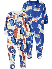 Carter's Child of Mine Baby and Toddler Pajamas, One-Piece, 2-Pack