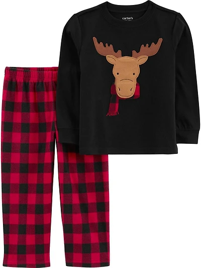 Carter's Child of Mine 2pc PJ - Black Reindeer