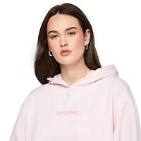 No Boundaries Women's Oversized Fleece Hoodie