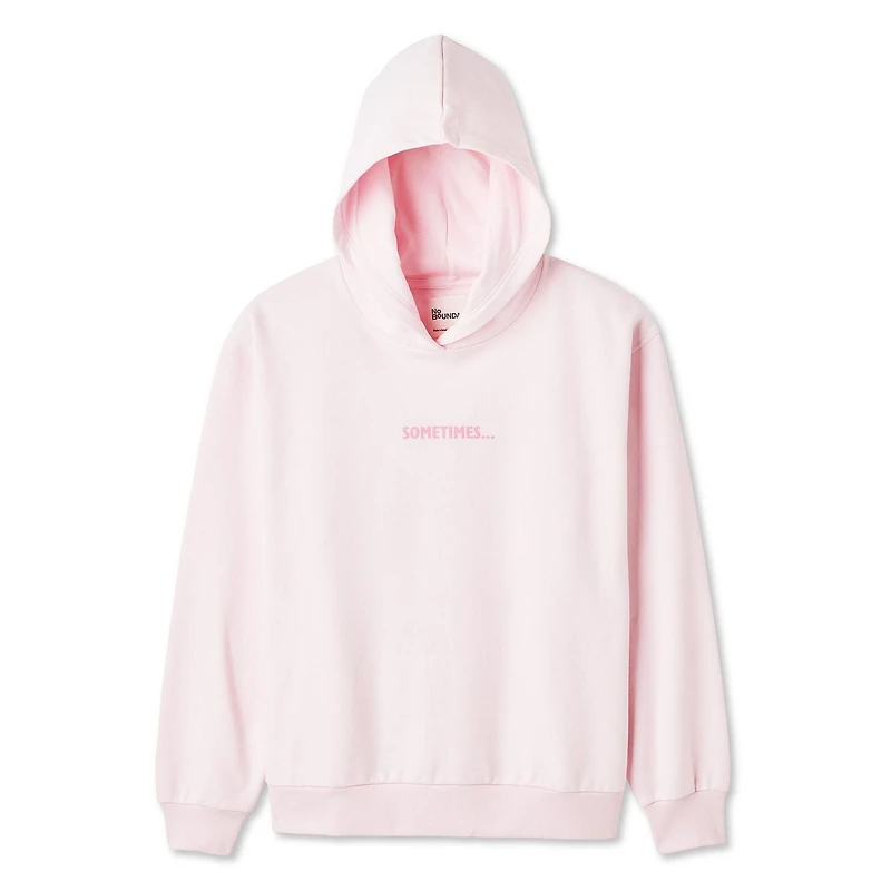 No Boundaries Women's Oversized Fleece Hoodie