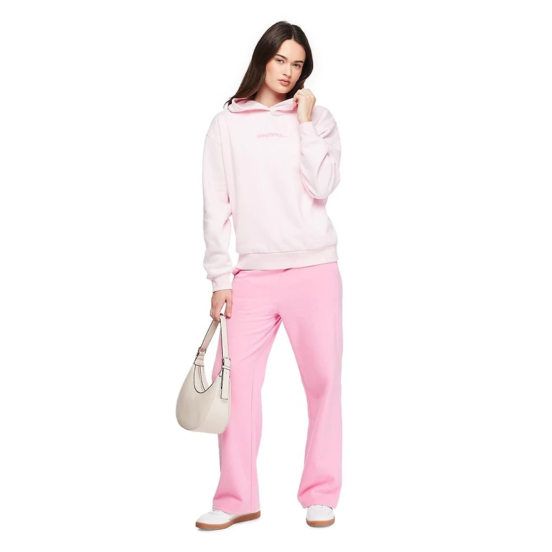 No Boundaries Women's Wide Leg Sweatpant