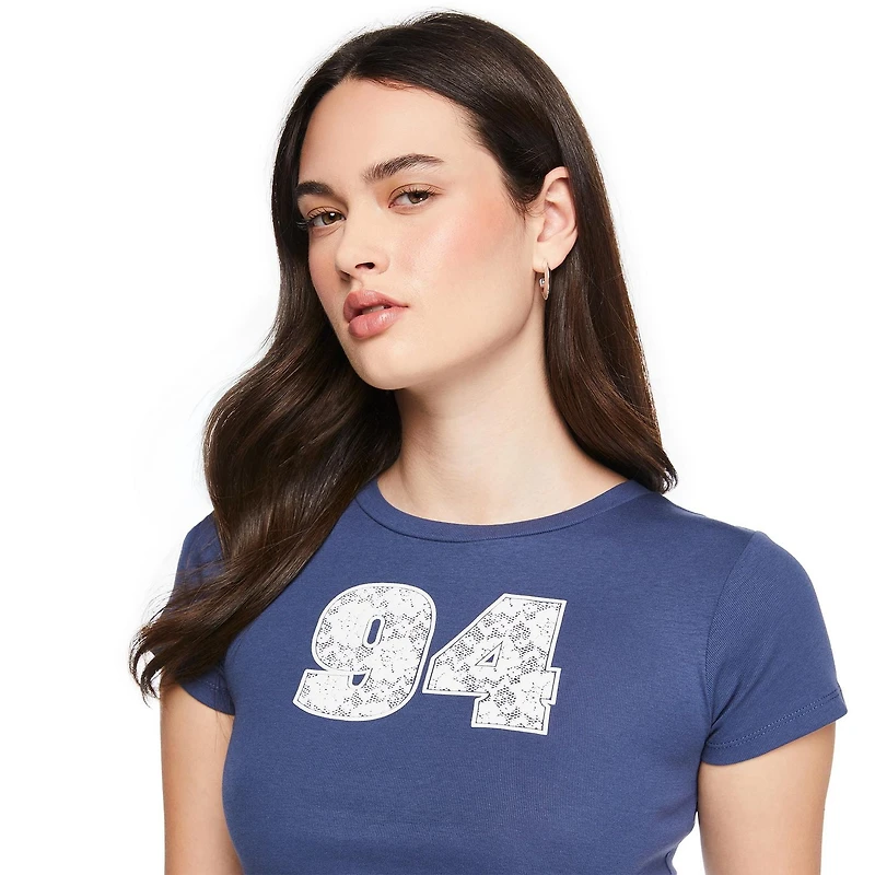 T-shirt coupe bébé No Boundaries pour femmes