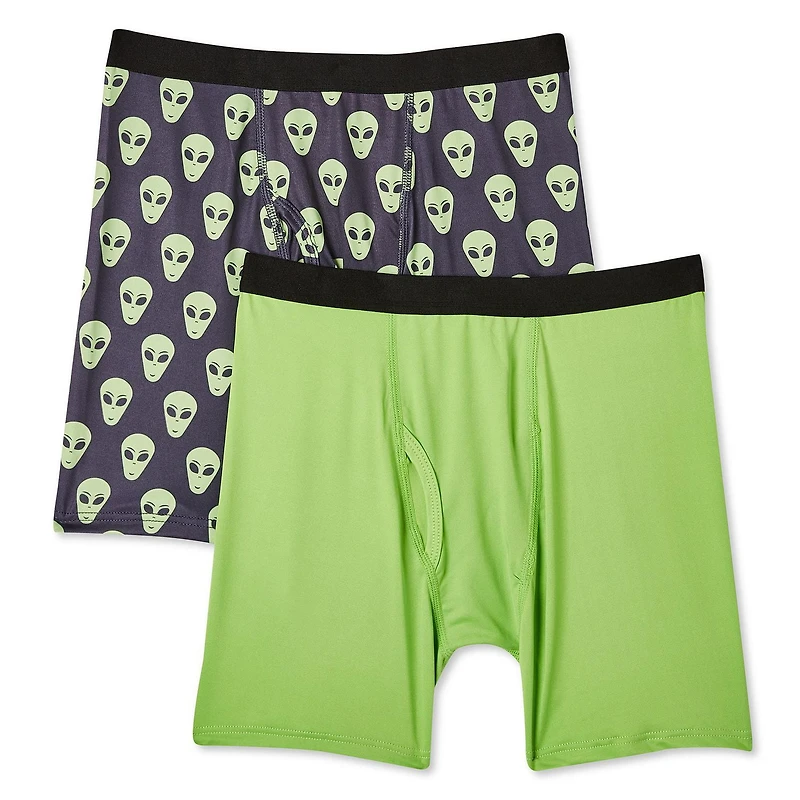 Athletic Works Boys' Performance Boxer Brief 2-Pack