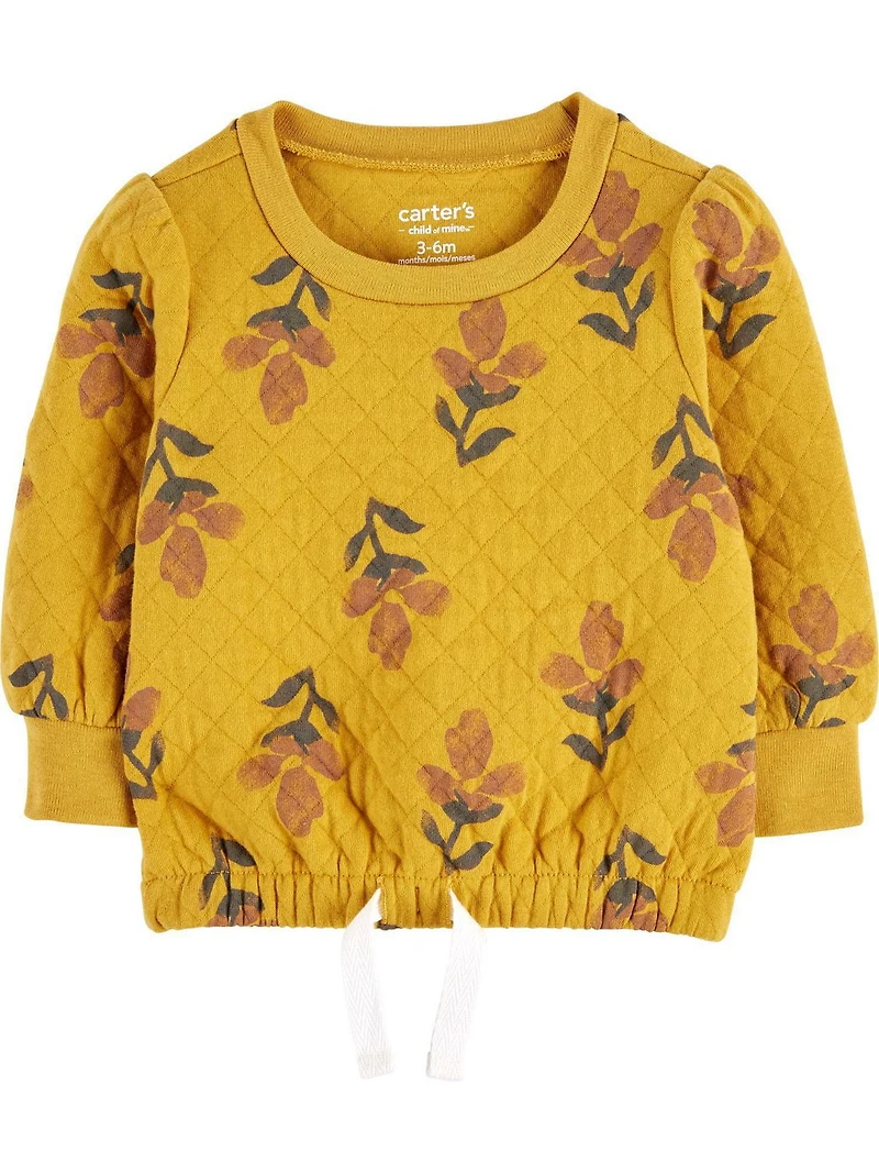 Ensemble 3 pièces pour nouveau-né fille Carter's Child of Mine – Fleurs jaunes