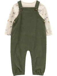 Carter's Child of Mine Newborn Boys' Overall Set - Olive Safari