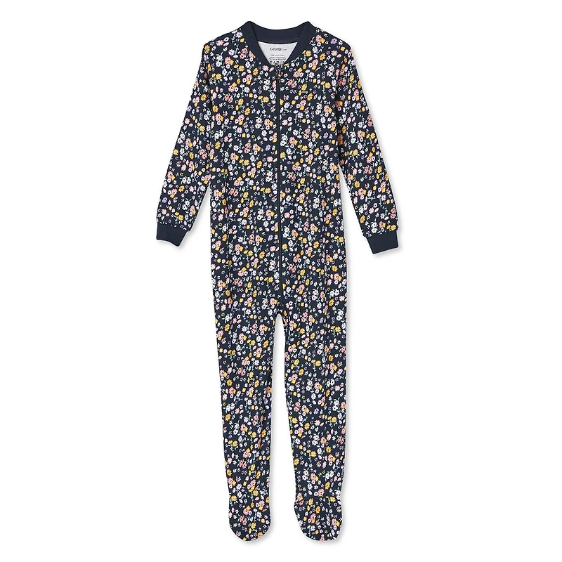 George Toddler Girls' Zip-Up Sleeper, Sizes 2T-5T