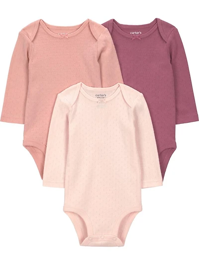 Carter's Child of Mine Fil Ensemble de 3 justaucorps - Rose uni