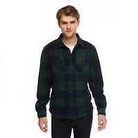 George Men's Sherpa-Bonded Fleece Shirt Jacket