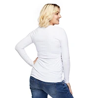 T-shirt tunique à manches longues Paisley Sky Maternité