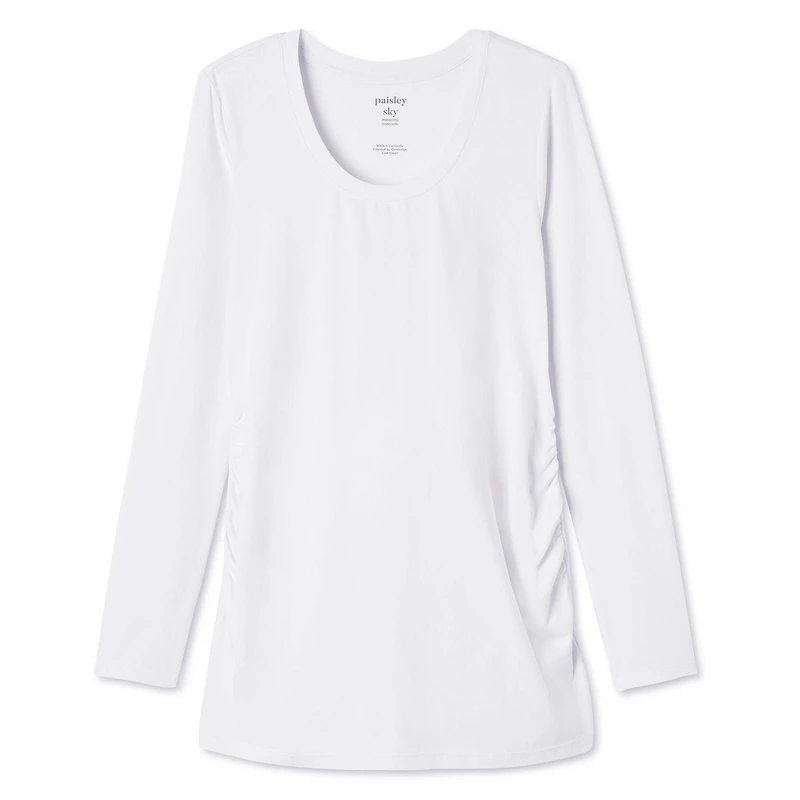 T-shirt tunique à manches longues Paisley Sky Maternité