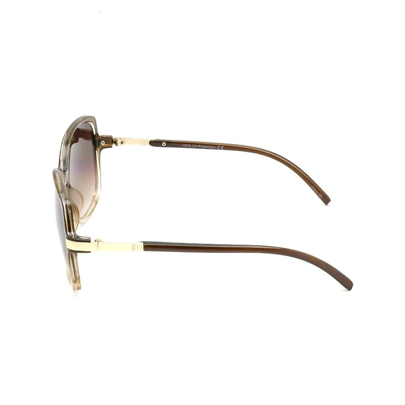 Lunettes de soleil enveloppantes marron TropicCal pour femmes