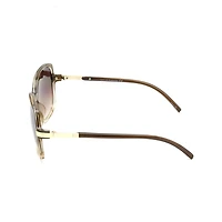 Lunettes de soleil enveloppantes marron TropicCal pour femmes