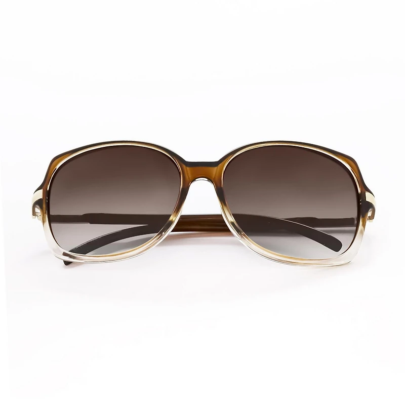 Lunettes de soleil enveloppantes marron TropicCal pour femmes