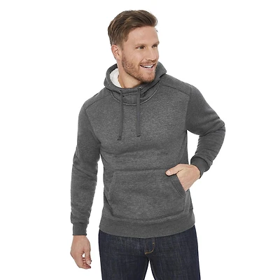 Chandail à capuchon avec doublure en sherpa George pour hommes