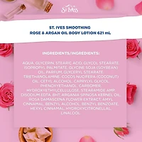 St. Ives Rose and Argan Oil Smoothing Body Lotion, 621 ml Body Lotion