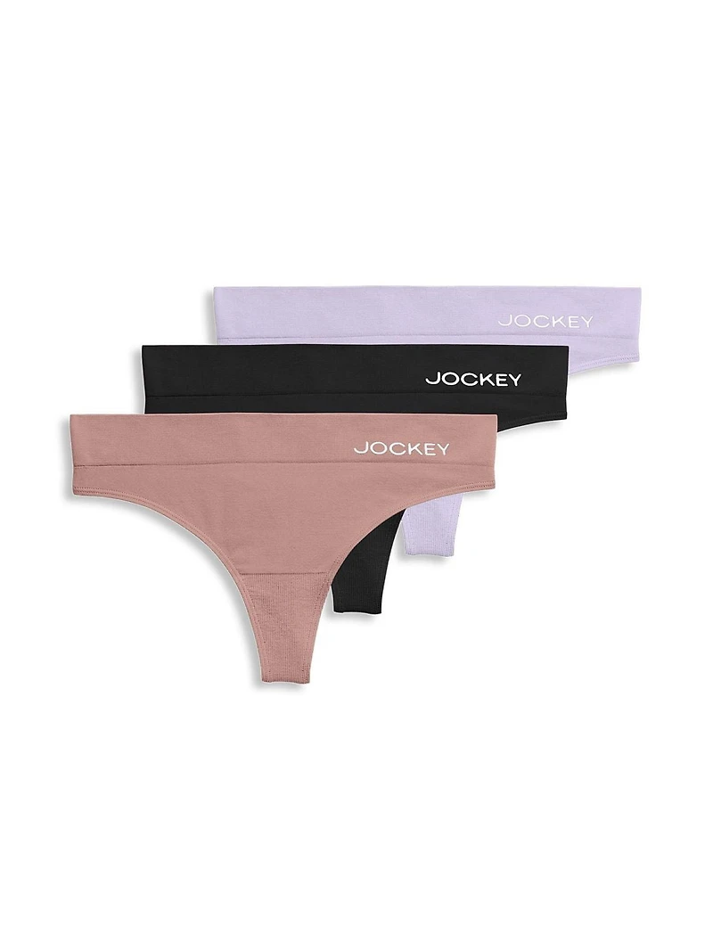 Tanga écologique Essentials Seamfree® de Jockey® – paquet de 3