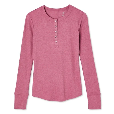 T-shirt henley No Boundaries pour femmes