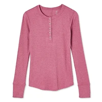 No Boundaries Women's Henley Tee