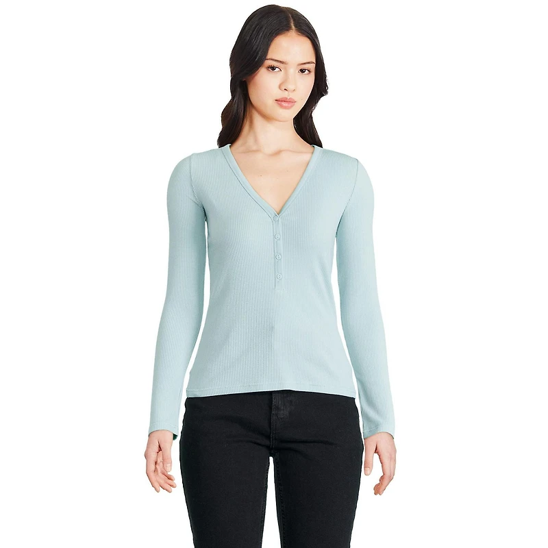T-shirt henley George pour femmes