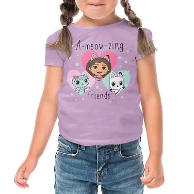 Gabby's Dollhouse T-Shirt-shirt à manche courte pour filles
