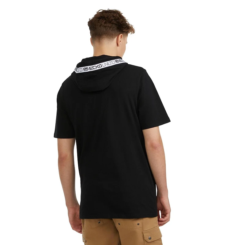 Ecko UNLTD sweat à capuche à manches courtes avec ruban adhésif pour hommes