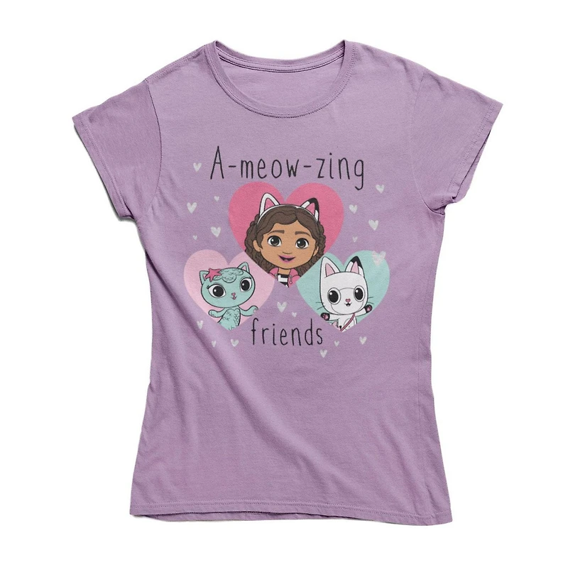 Gabby's Dollhouse T-Shirt-shirt à manche courte pour filles