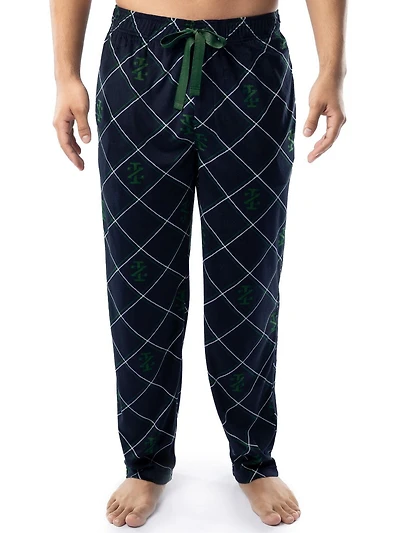 IZOD Men's Silky Fleece Sleep Pant, IZOD logo print