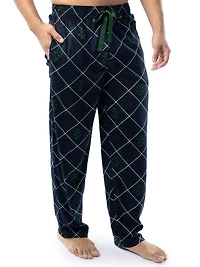 IZOD Men's Silky Fleece Sleep Pant, IZOD logo print