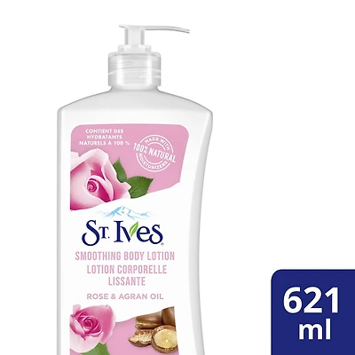 Lotion Corporelle Lissante St. Ives Rose et Huile d'Argan 621 ml Lotion Corporelle