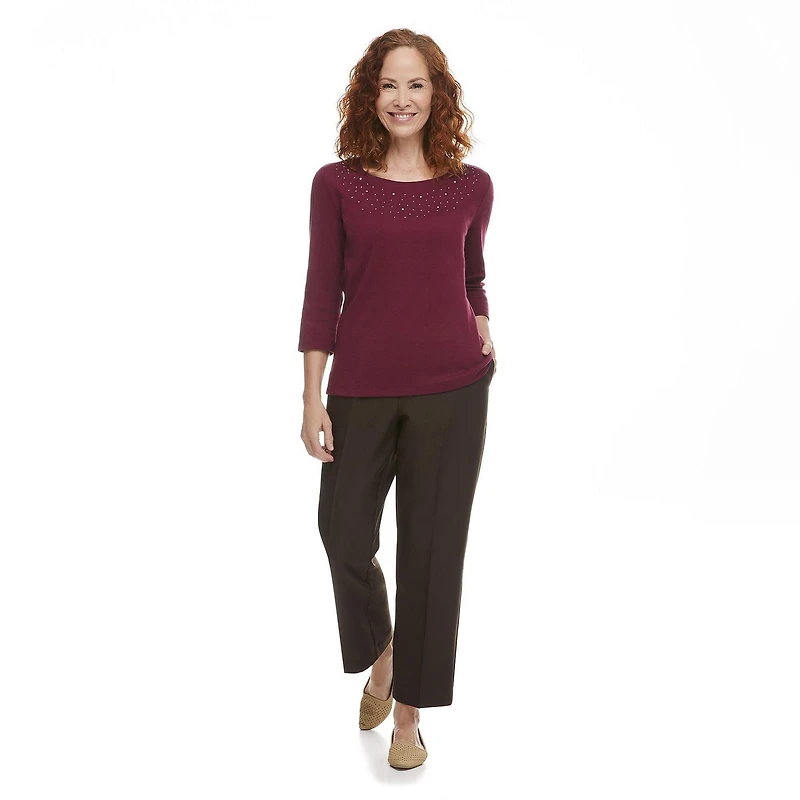Penmans Women's Petite Polyester Pull-On Pant