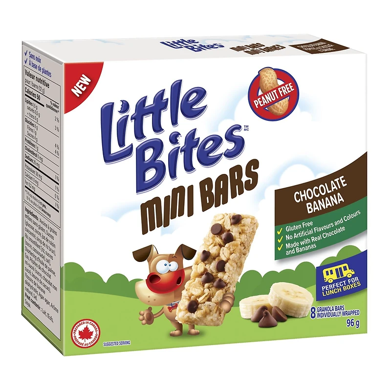 Little Bites Chocolate Banana Mini Bars, Pack of 8