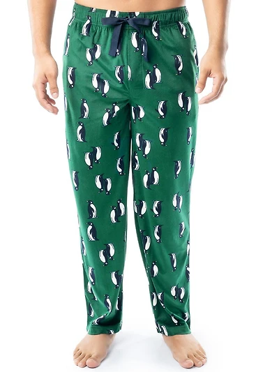 Pantalon de nuit en polaire soyeuse pour hommes de IZOD, imprimé pingouin