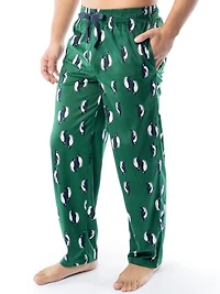IZOD Men's Silky Fleece Sleep Pant, penguin print