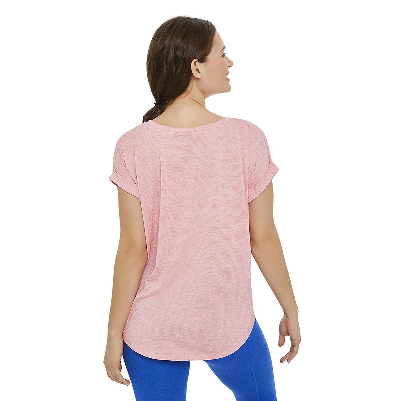 T-shirt à manches roulées Athletic Works pour femmes