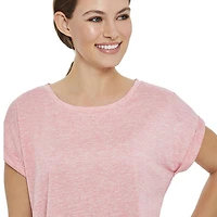 T-shirt à manches roulées Athletic Works pour femmes