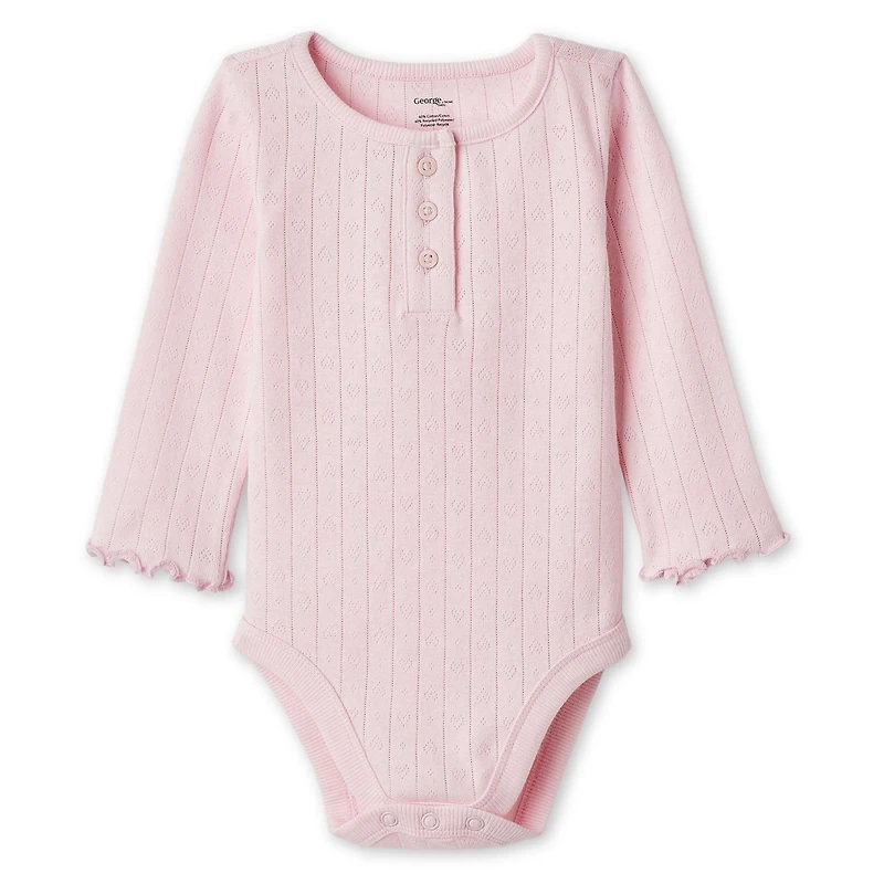 George Baby Girls' Henley Bodysuit
