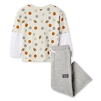 Ensemble 2 pièces avec pantalon de survêtement George pour petits garçons
