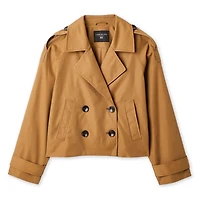 London Fog Women's Cropped Trench Coat