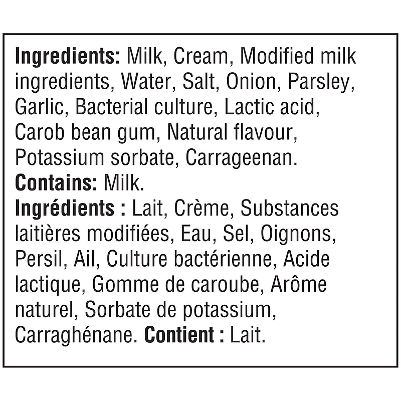 Produit Fromage À La Crème Herbes Et Ail