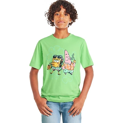 T-shirt avec imprimé graphique Bob l’éponge pour garçons
