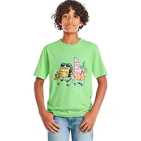 T-shirt avec imprimé graphique Bob l’éponge pour garçons