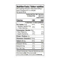 Rouleaux de Printemps philippins Lumpia Au Porc 6 rouleaux de printemps avec 1 paquet de sauce