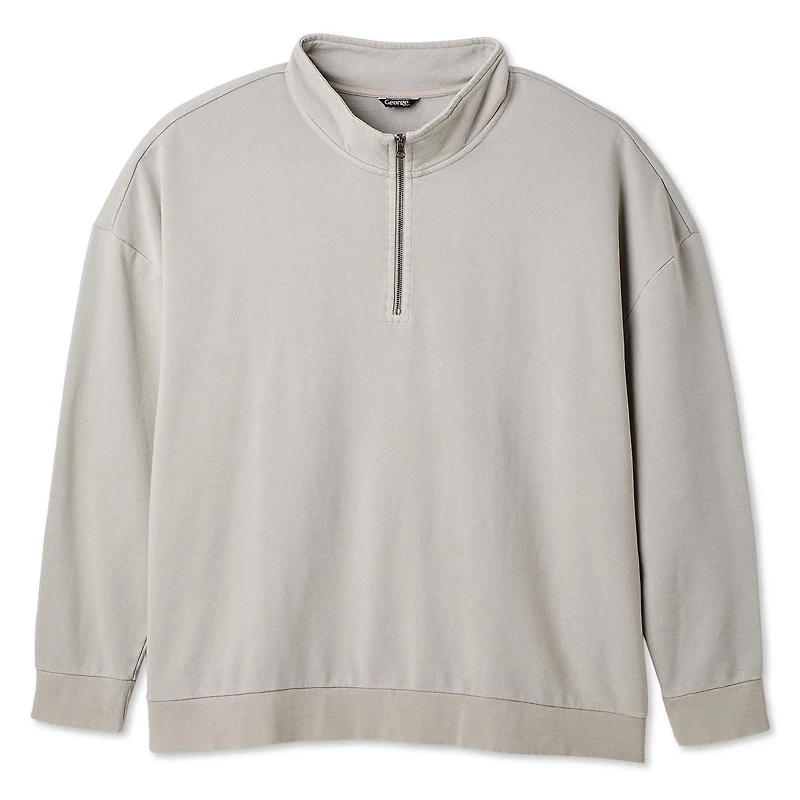 Coton ouaté à fermeture éclair 1/4 George Plus pour hommes