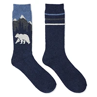 Lot de 2 paires de chaussettes en laine George pour hommes