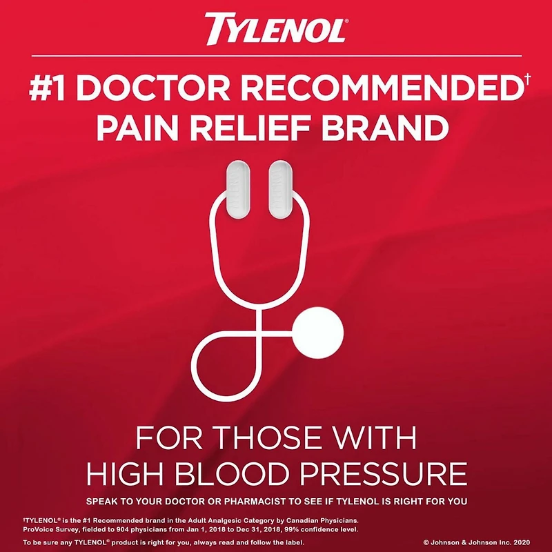 Tylenol Extra Strength Pain Relief Acetaminophen 500mg Caplets