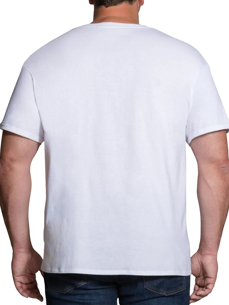 Fruit of the Loom Big Man White Crews T-Shirt, 3-Pack