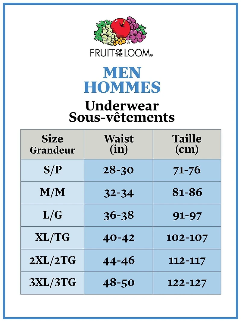 Caleçon boxeur de Fruit of the Loom en noir et gris pour hommes, paq. de 4