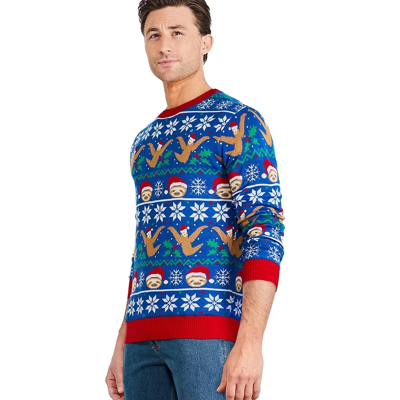 George Men's Christmas Light-Up Sweater