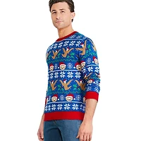George Men's Christmas Light-Up Sweater