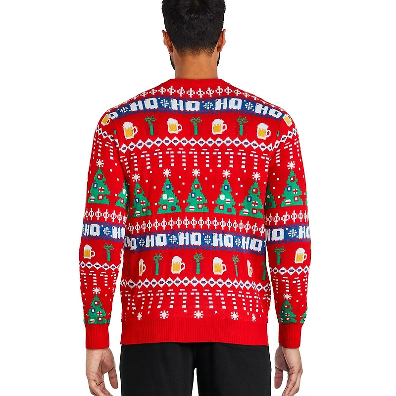 George Men's Christmas Light-Up Sweater